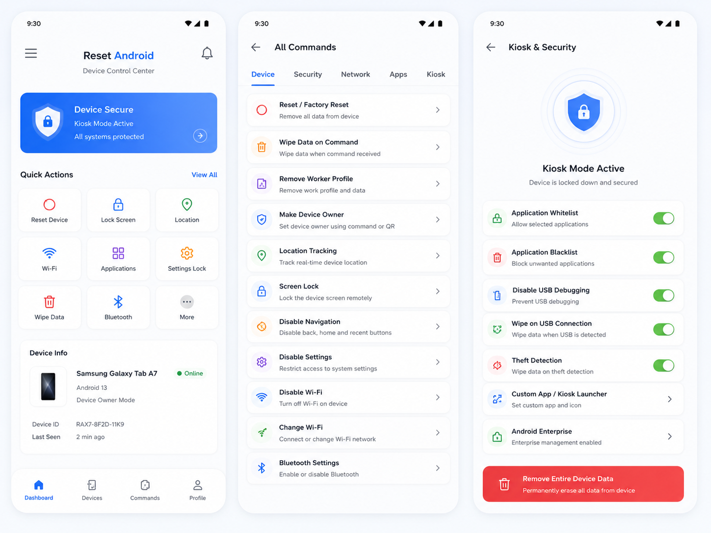 Reset Android App
